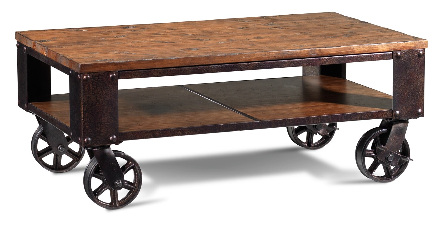 Pinebrook Condo Coffee Table Distressed Natural Pine Leon's