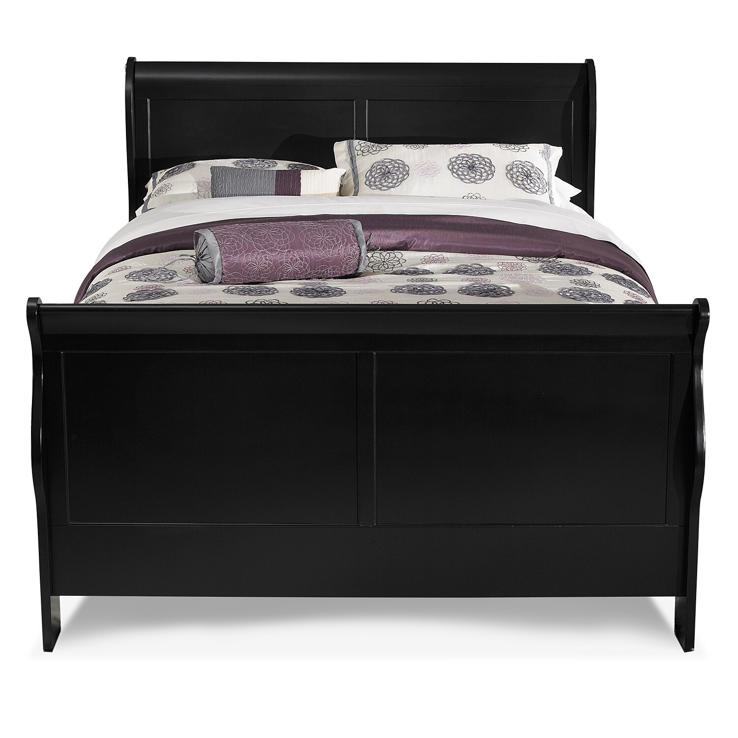 Neo Classic Black Queen Bed American Signature Furniture