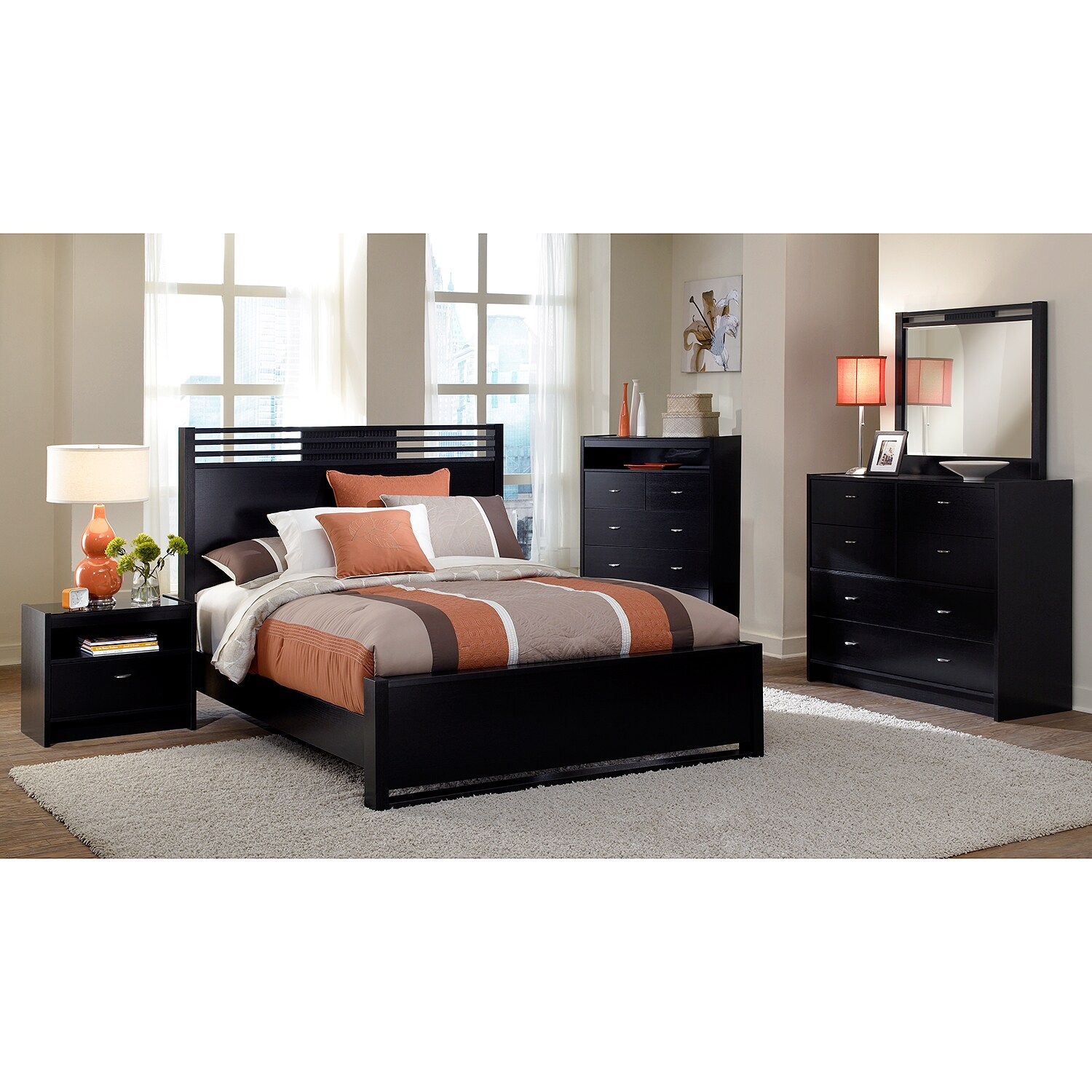 Bally Espresso Queen Bed | Value City Furniture