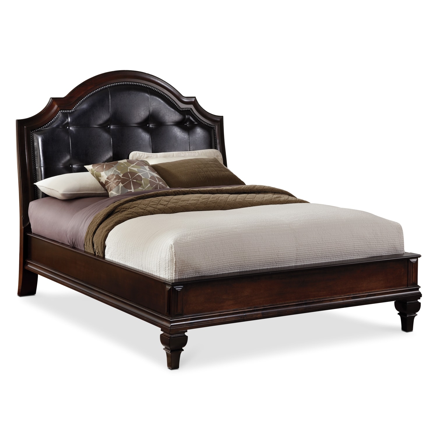 Manhattan Queen Bed Cherry Value City Furniture 9179