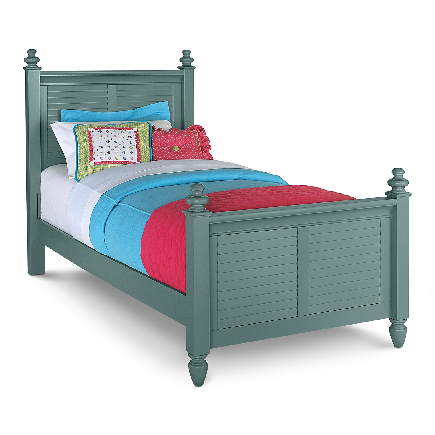 Seaside Twin Bed - Blue | Value City Furniture