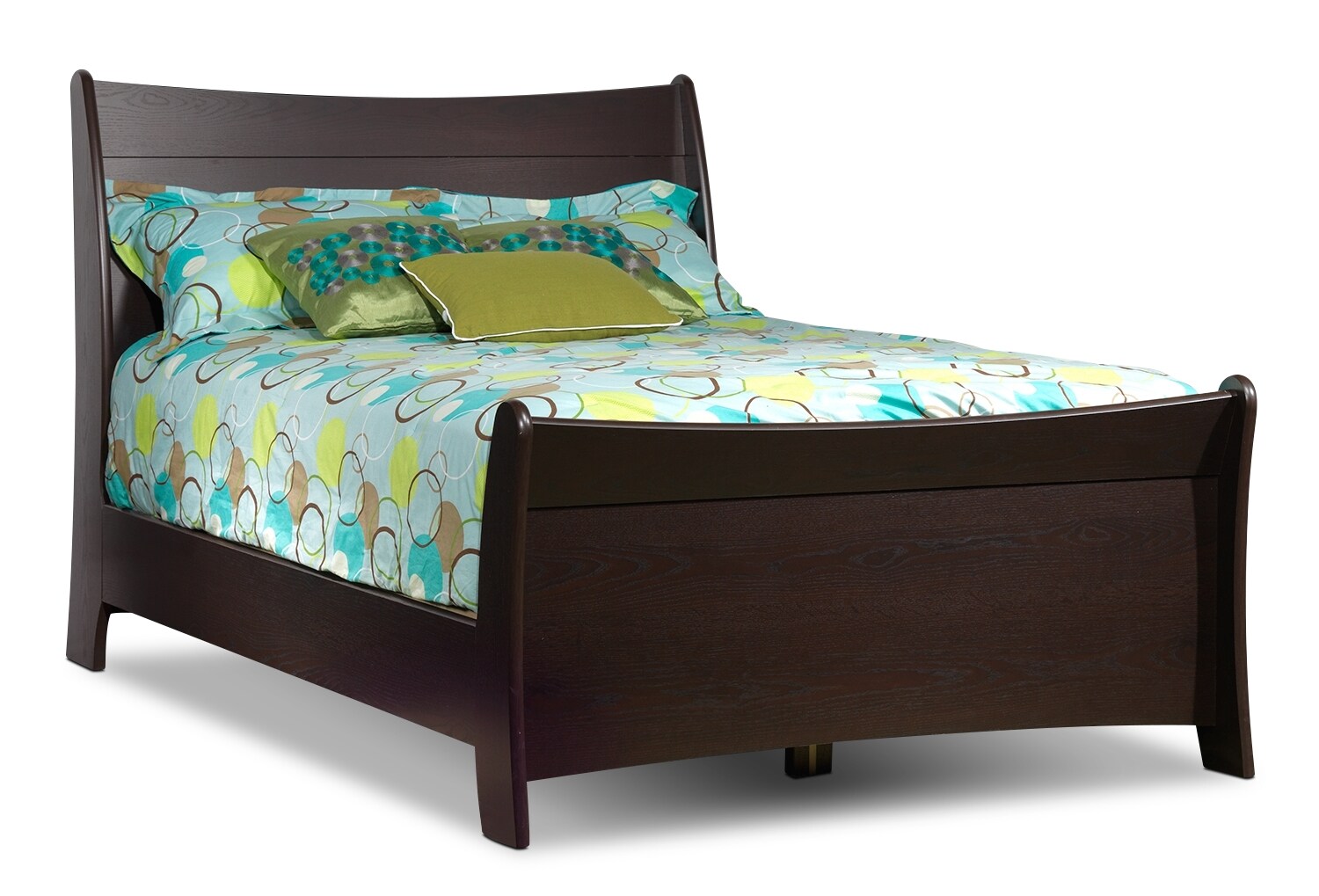 Rachel Full Sleigh Bed Chocolate Leon's