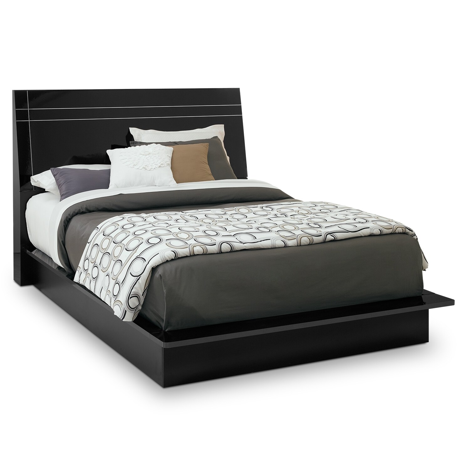Dimora Black Ii Queen Bed Value City Furniture