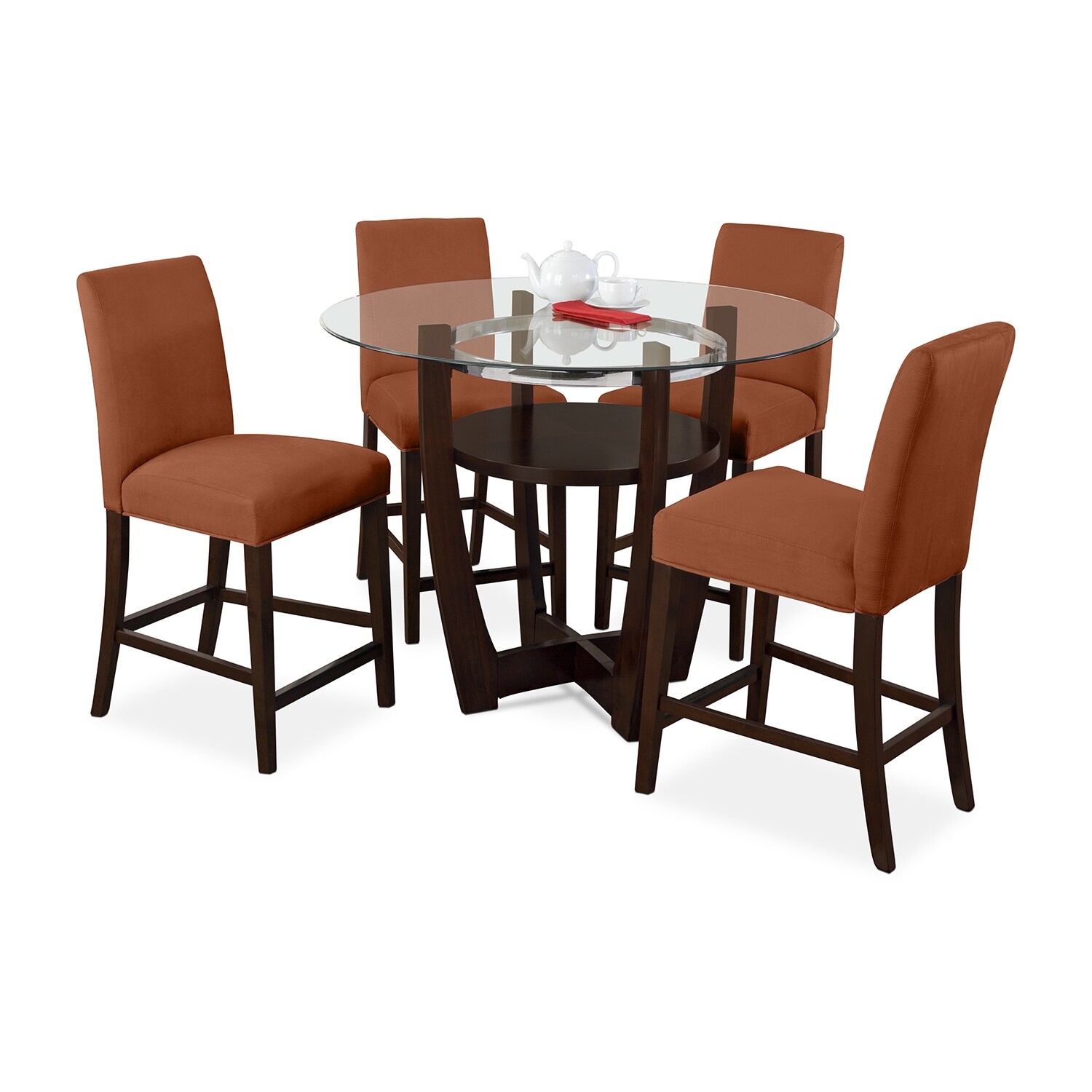 Alcove CounterHeight Table Merlot American Signature Furniture