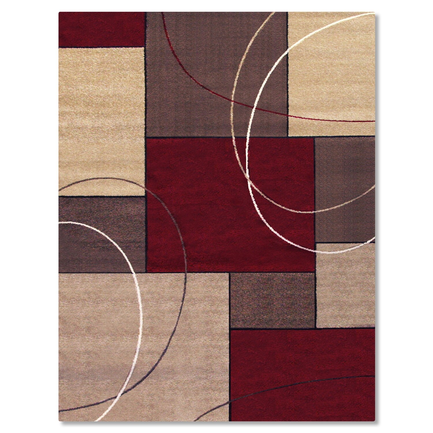 Casa Circles & Squares Area Rug (5' x 8') American Signature Furniture
