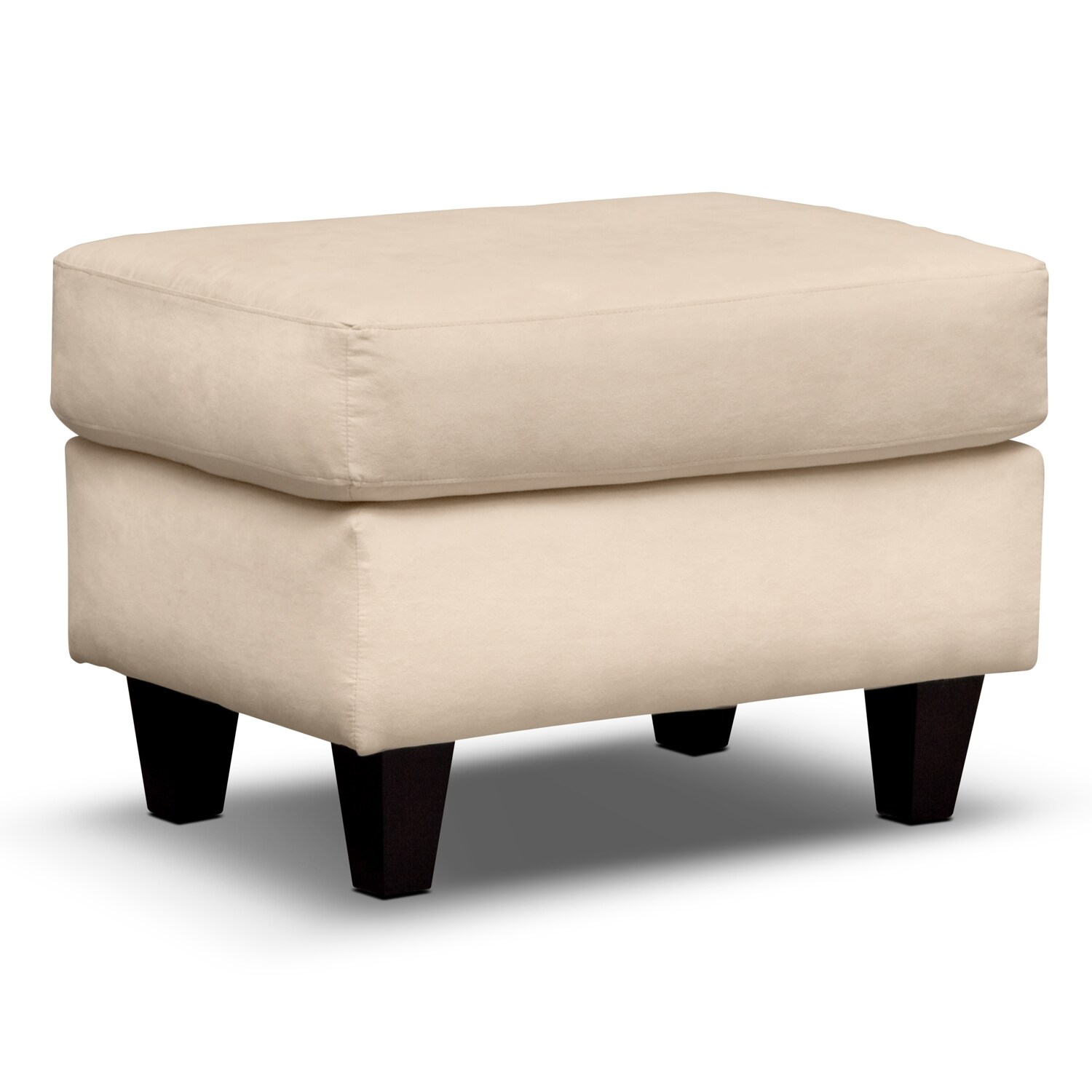 West Village Ottoman Cream Value City Furniture