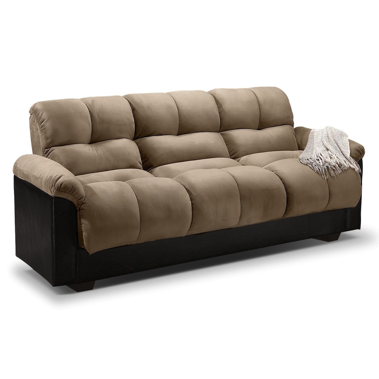 Ara Futon Sofa Bed with Storage - Hazelnut | Value City ...