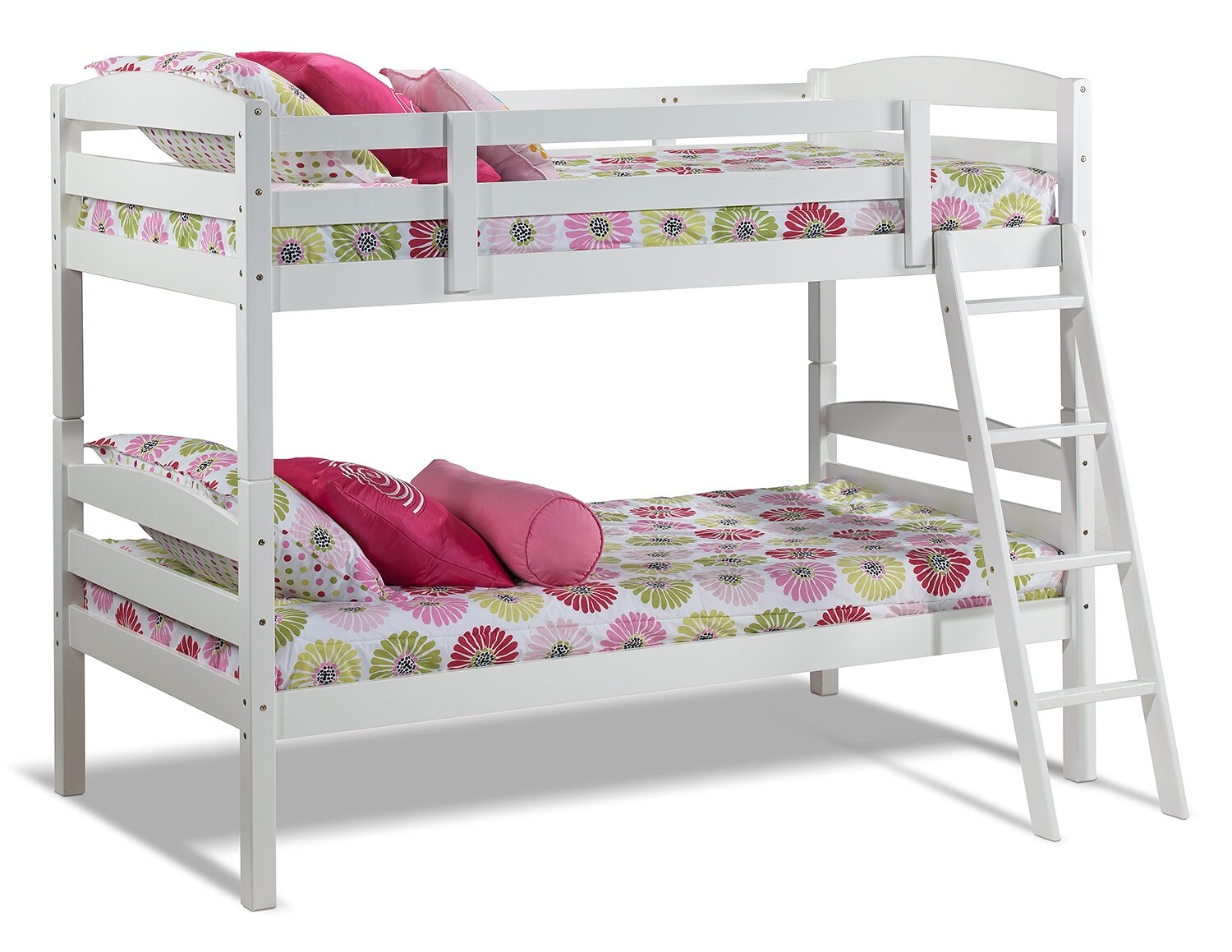 Charlie Twin Bunk Bed White Leon's