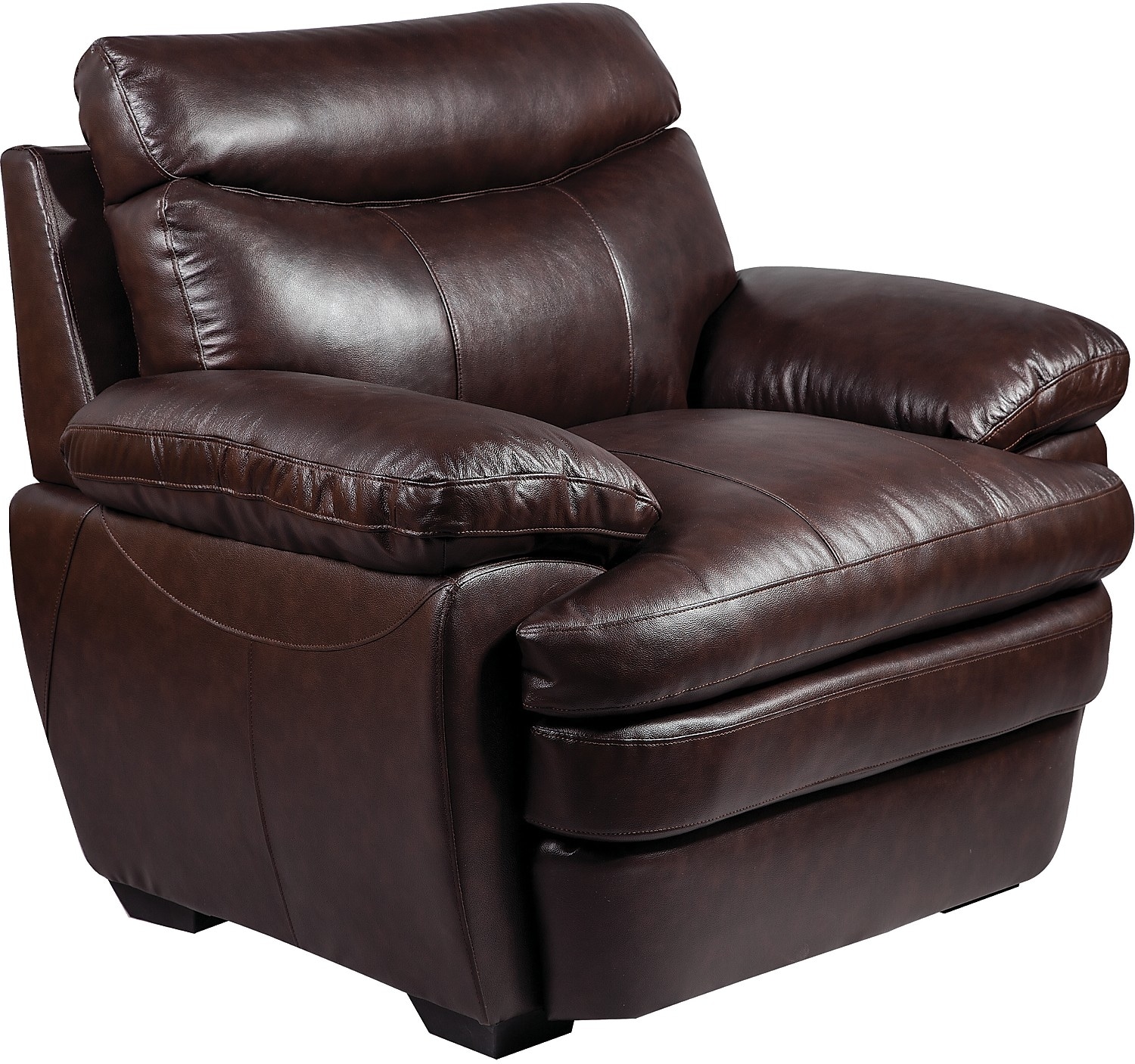Marty Genuine Leather Chair Brown The Brick