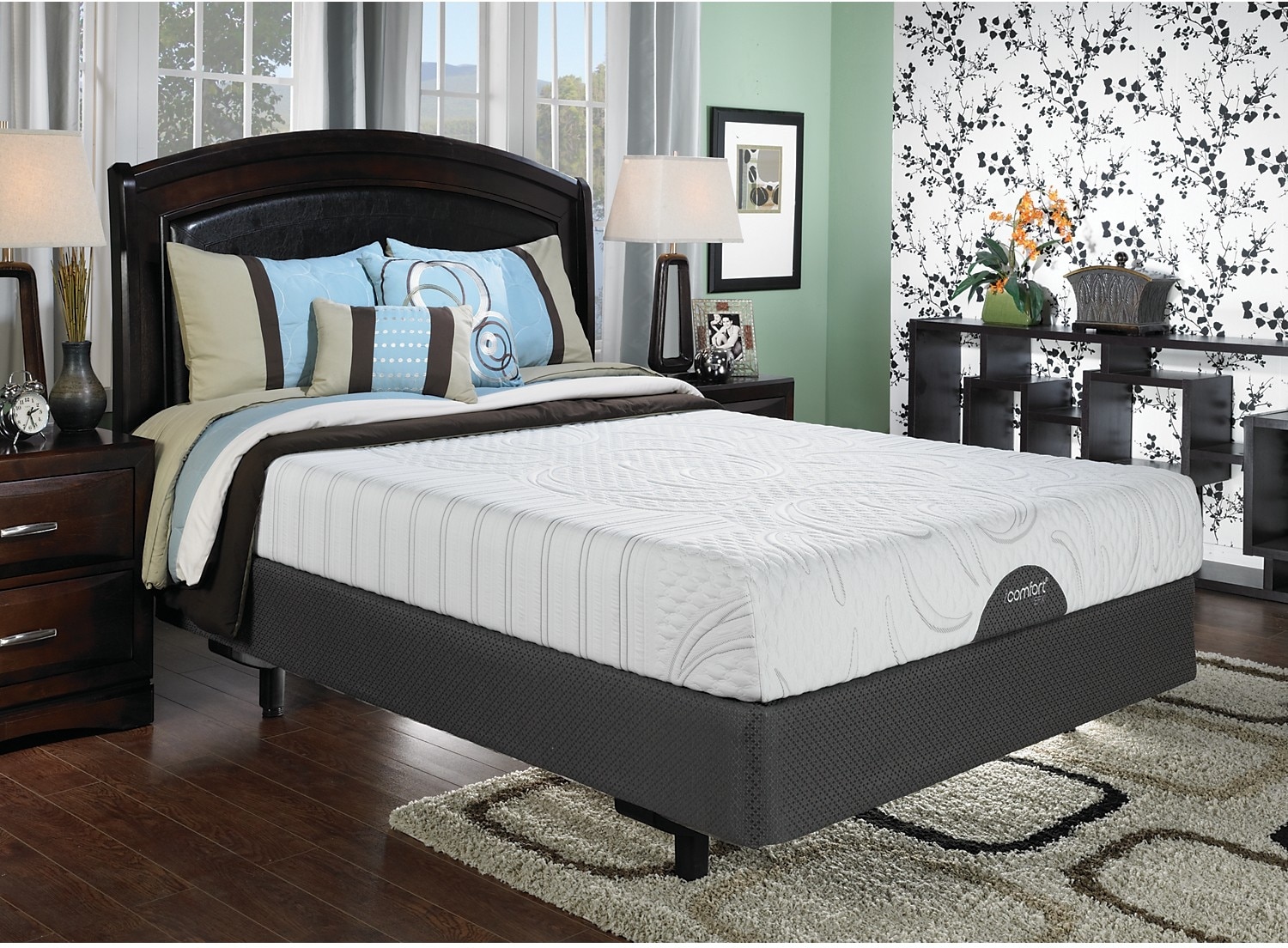 serta icomfort03 efx aura queen mattress and boxspring set