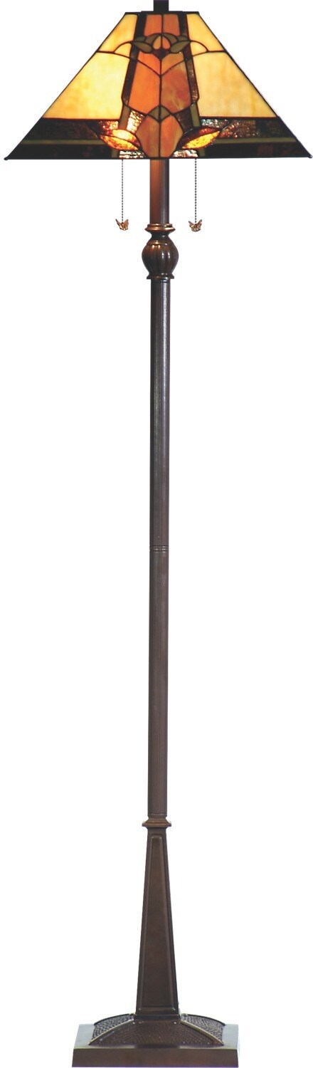 Marlow Table Lamp with Stained Glass Shade | The Brick