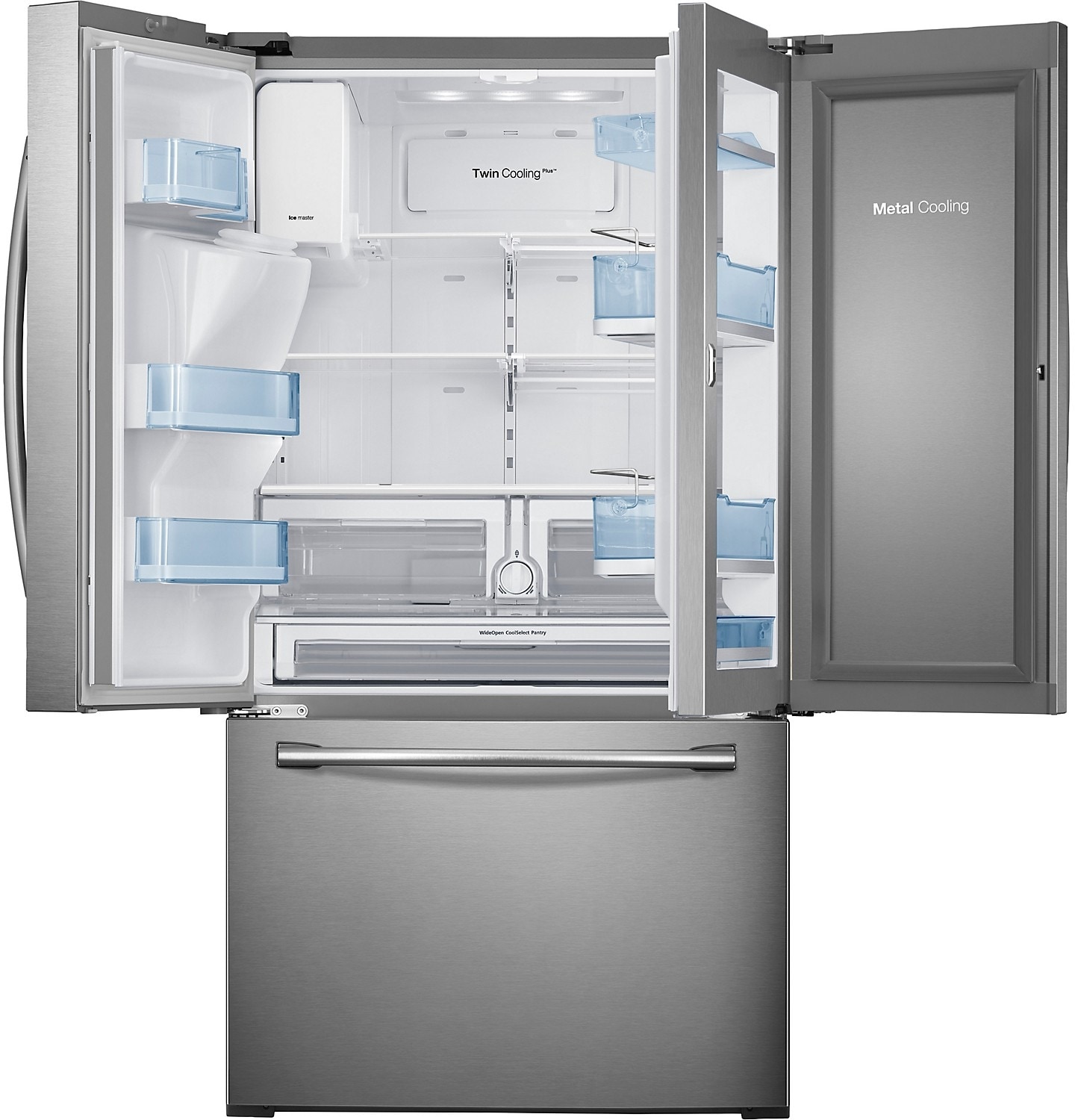 Samsung 28 Cu. Ft. 3-Door Refrigerator – Stainless Steel | The Brick