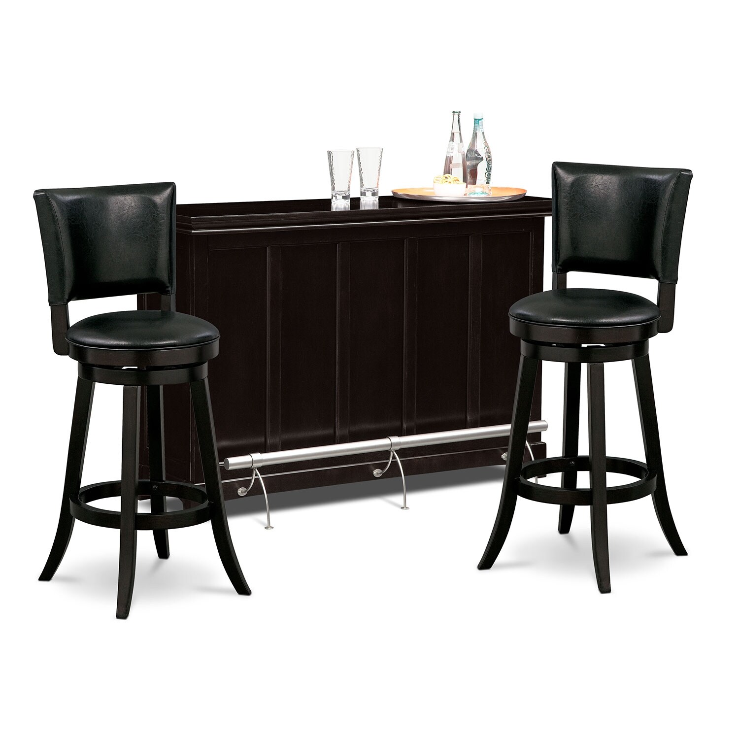 Carlton II Easton 3 Pc. Bar Set | Value City Furniture