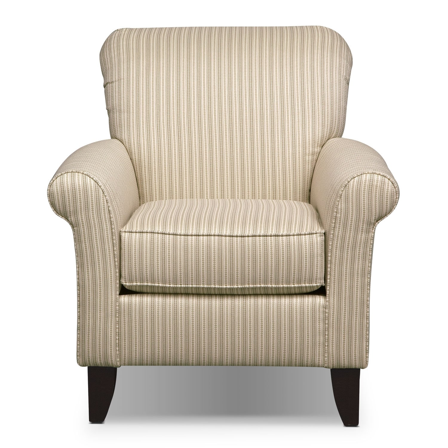 Colette Accent Chair - Khaki | Value City Furniture