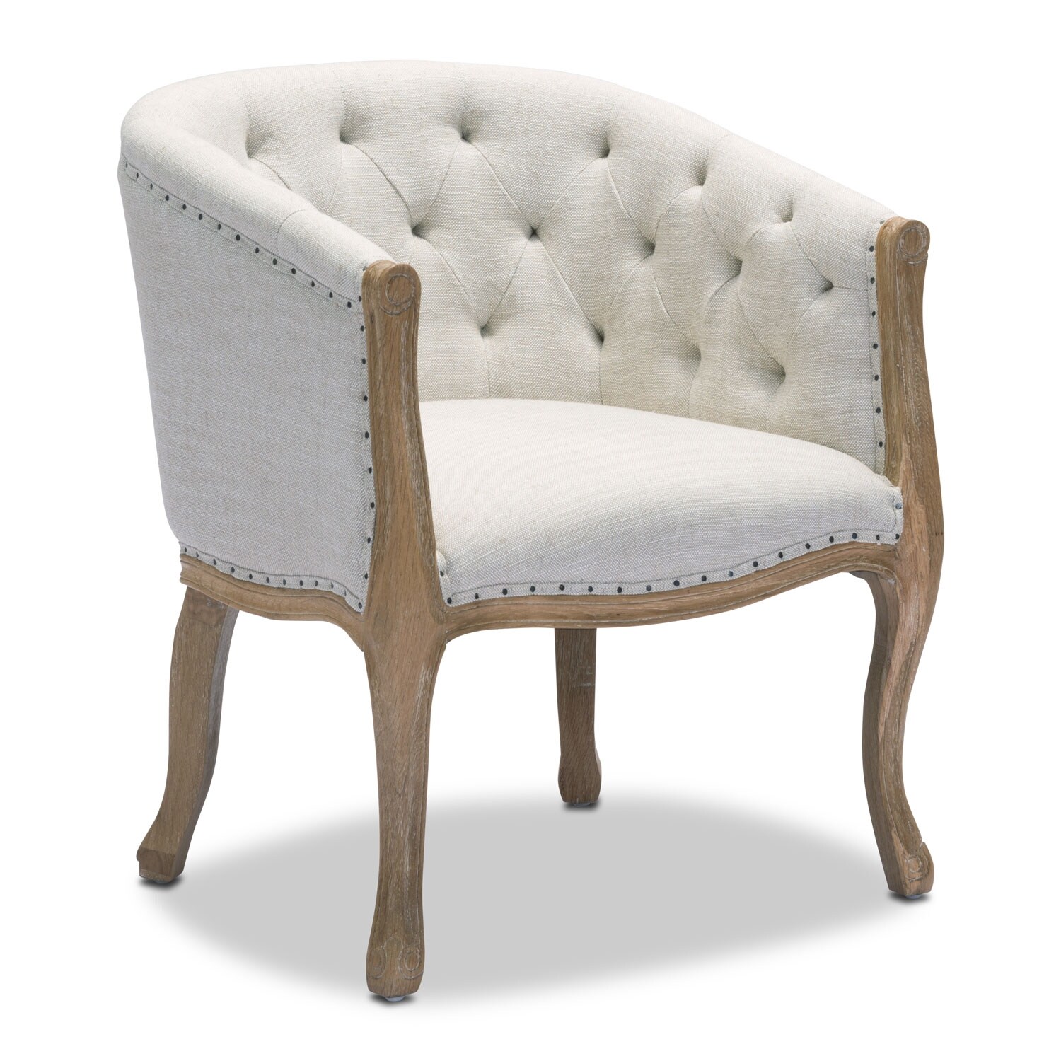 Tess Accent Chair - Beige | Value City Furniture