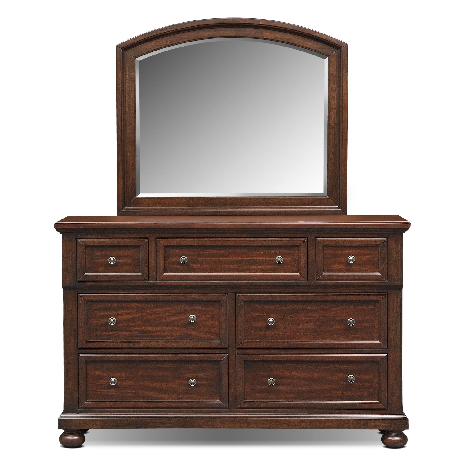 Hanover Dresser and Mirror Cherry Value City Furniture