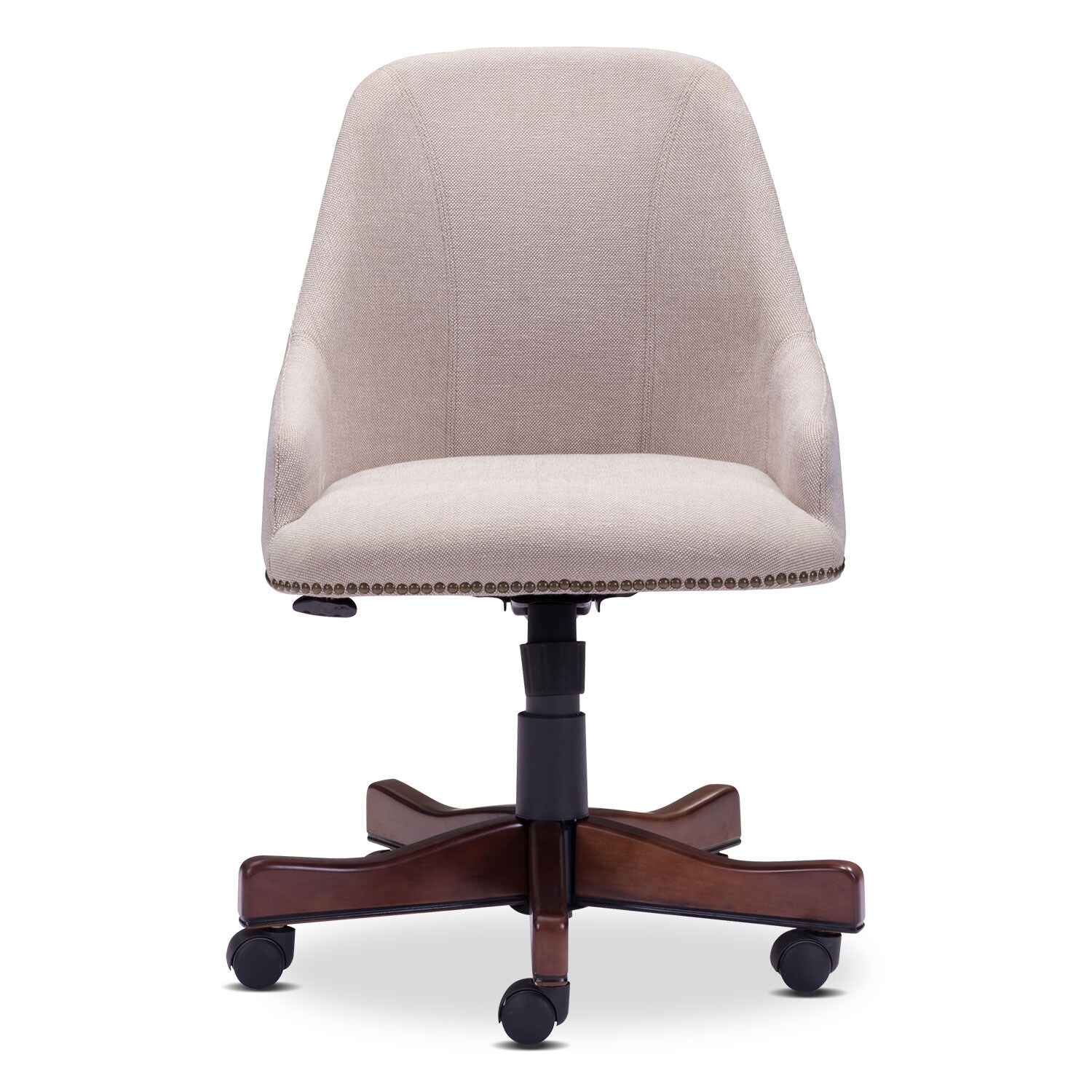 Saddle Office Arm Chair Beige American Signature Furniture