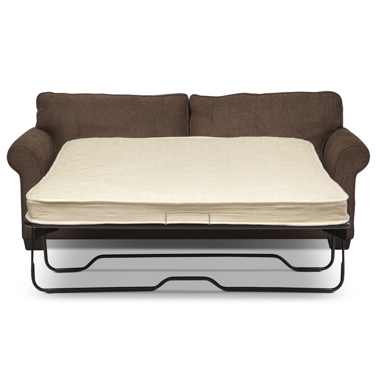 Fletcher Queen Innerspring Sleeper Sofa - Chocolate | Value City Furniture