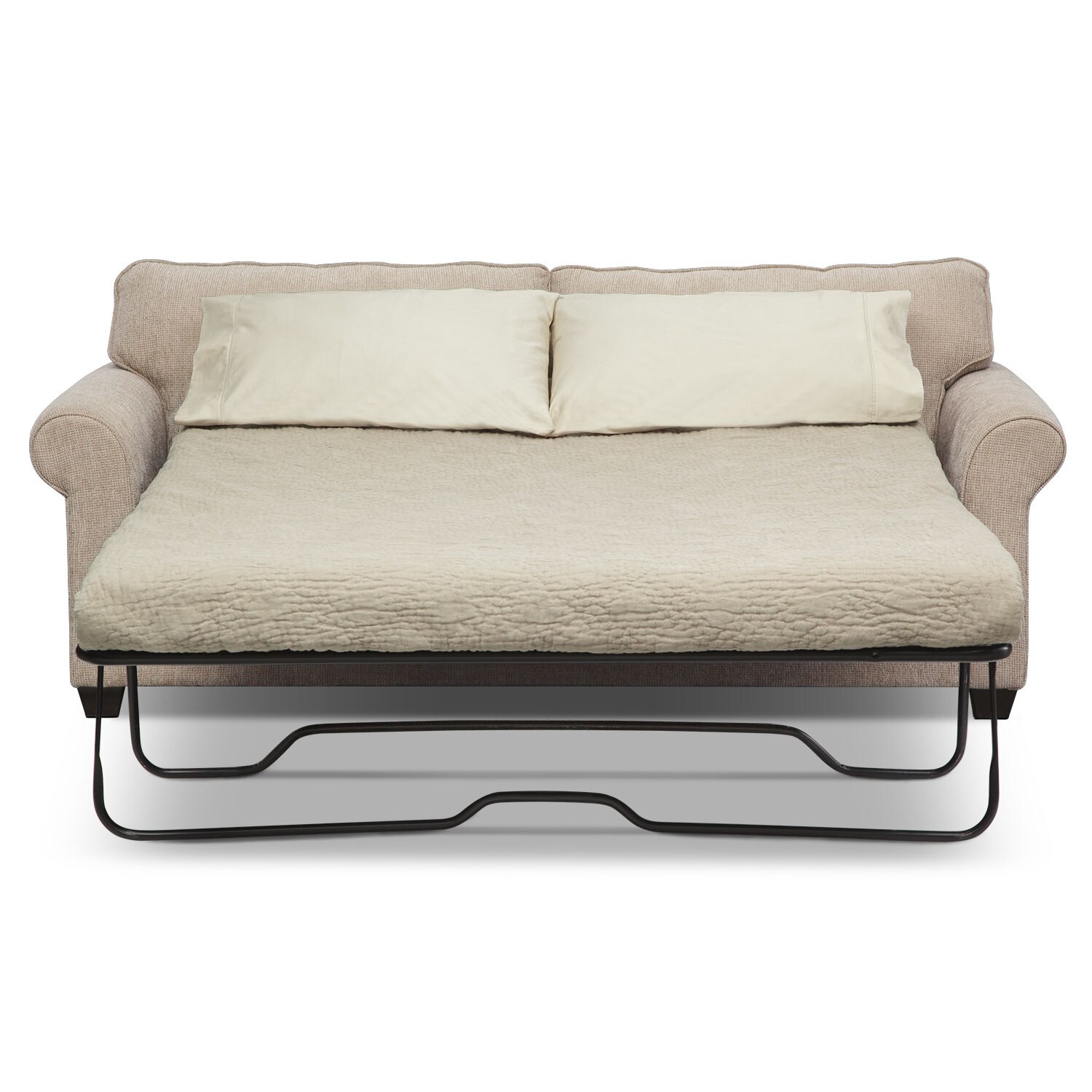  Fletcher Queen Innerspring Sleeper Sofa - Beige Value 