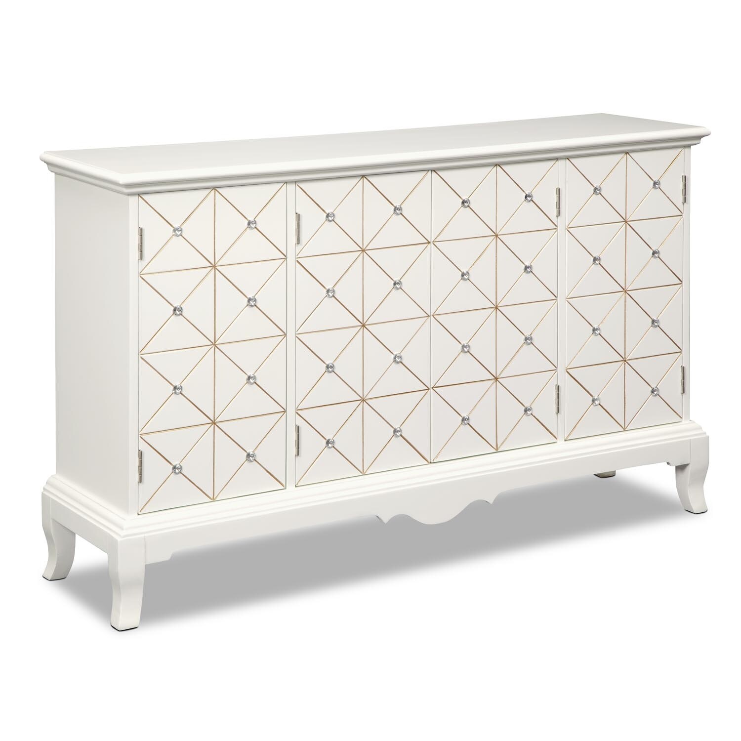 Villa Capri Credenza White Value City Furniture