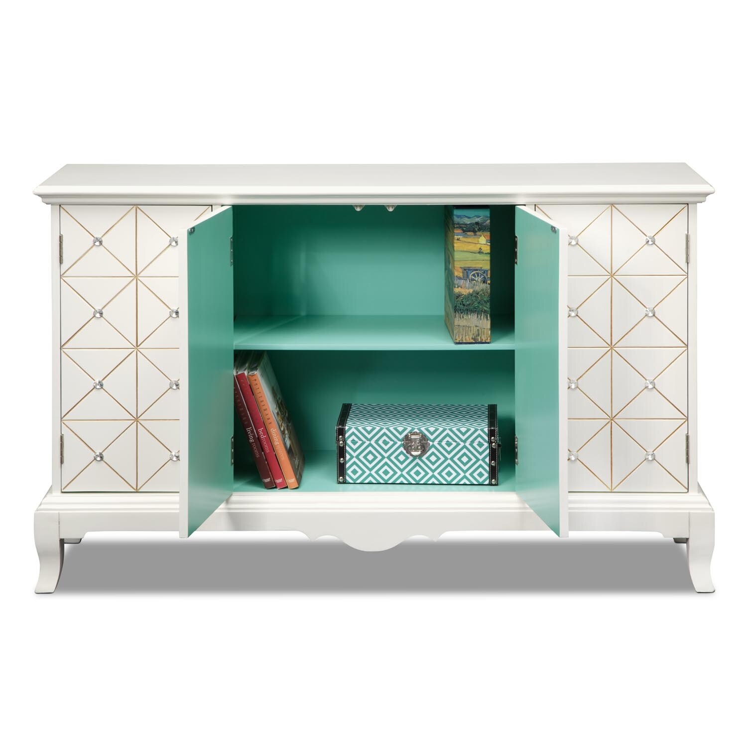 Villa Capri Credenza White Value City Furniture