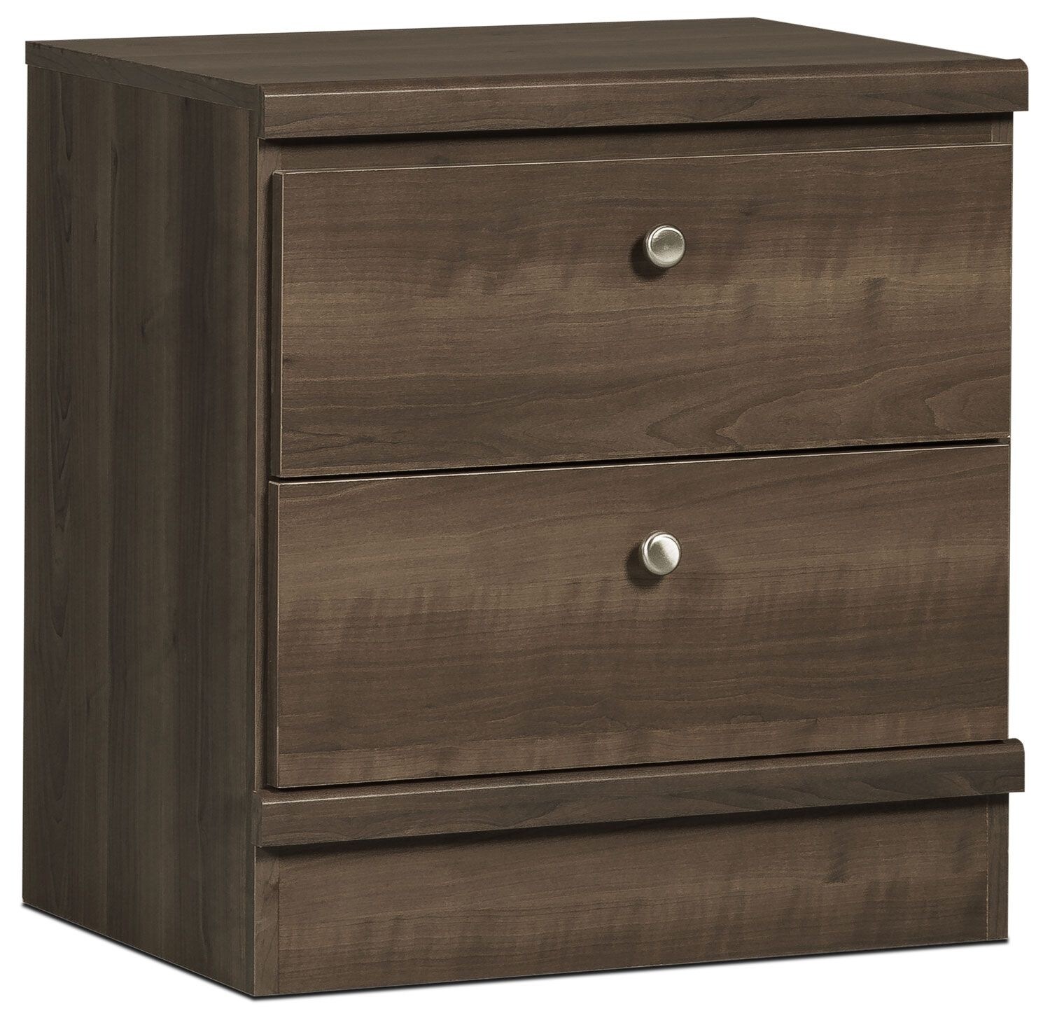 Loft Nightstand GreyBrown The Brick