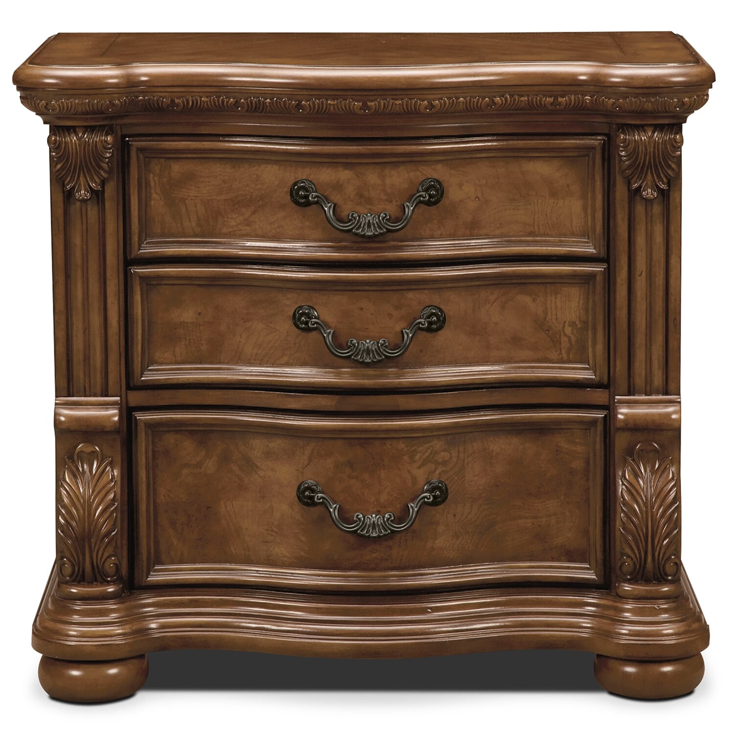 Morocco Nightstand - Pecan | American Signature Furniture