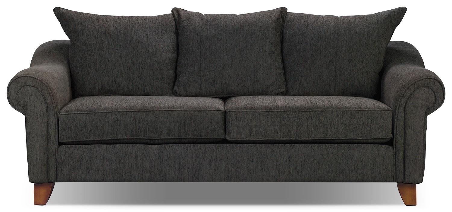 Reese Chenille Sofa Dark Grey The Brick Reese Chenille Sofa Dark Grey The Brick