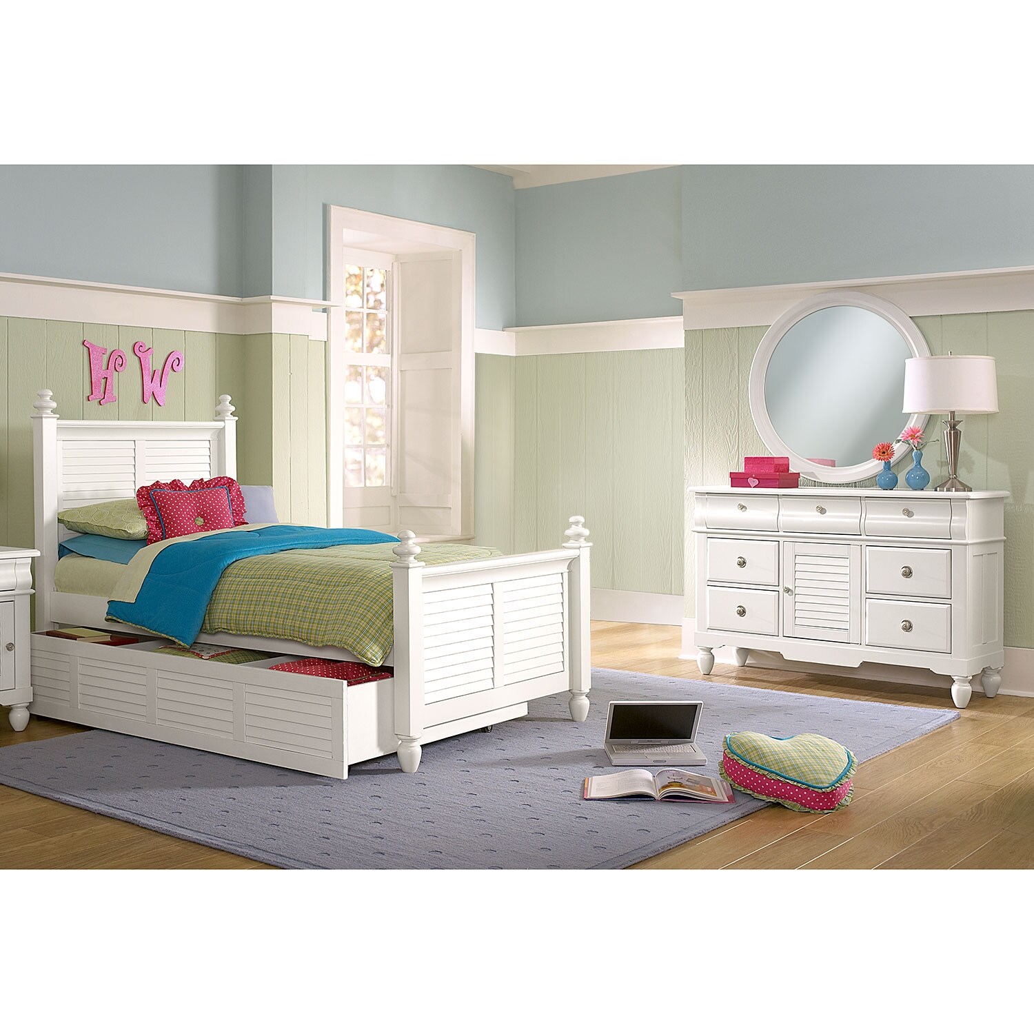 Seaside Twin Bed White Value City Furniture
