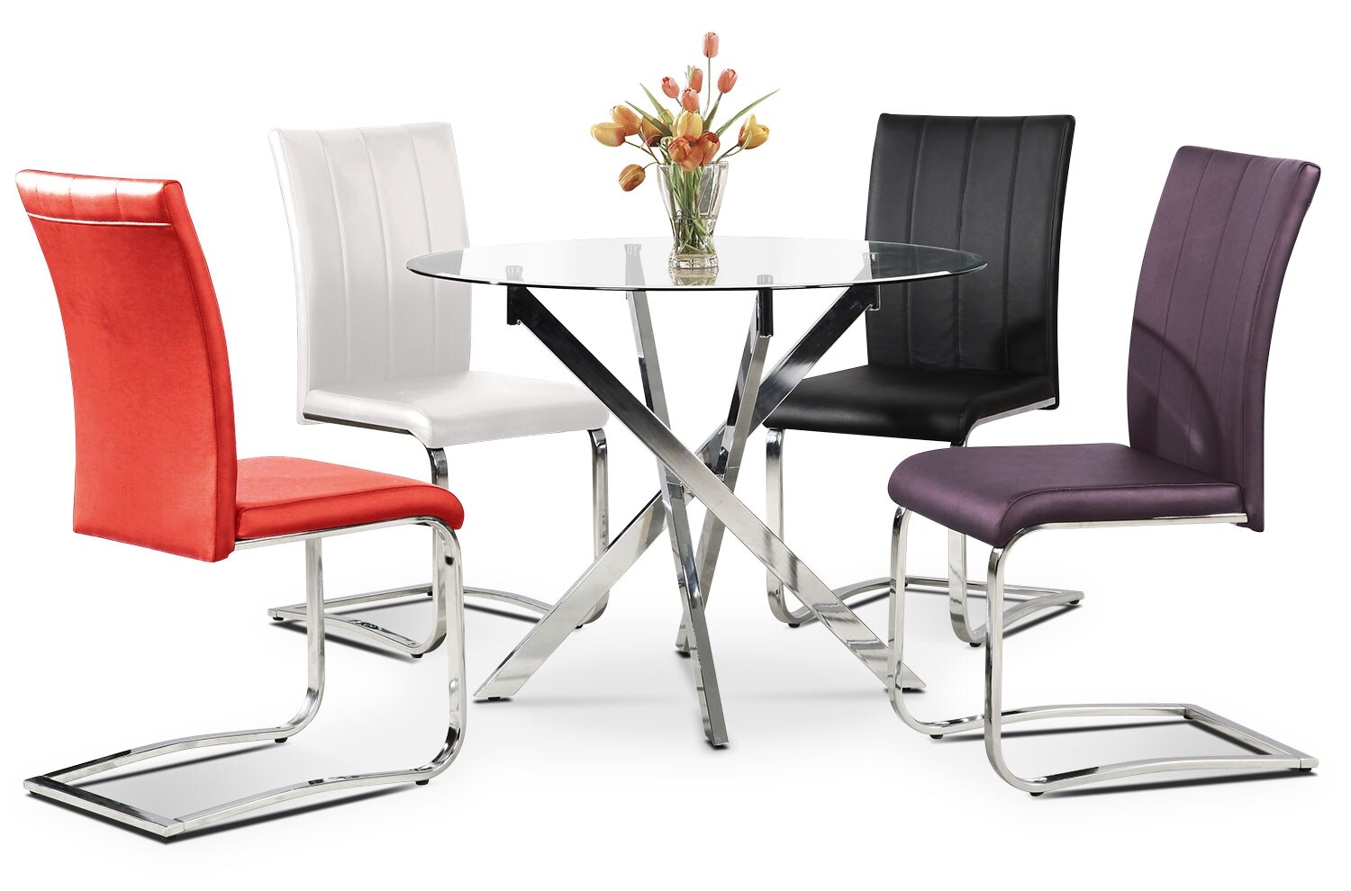 Tori 5Piece Dining Package White The Brick