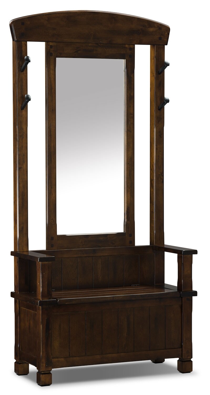 Zenica Hall Tree With Storage Bench Dark Chocolate Zenica Hall Tree With Storage Bench Dark Chocolate