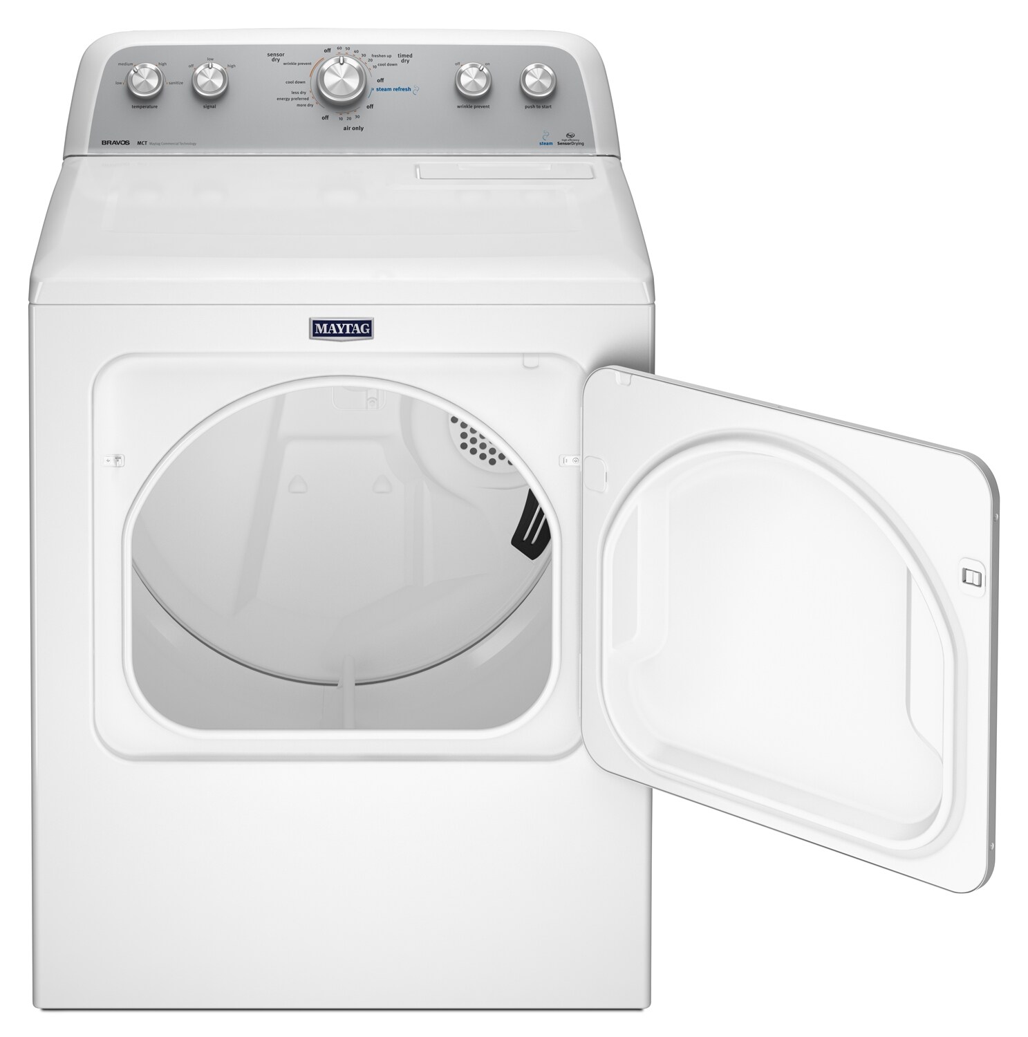 Maytag Bravos® 7.0 Cu. Ft. High-Efficiency Electric Dryer - White | The ...