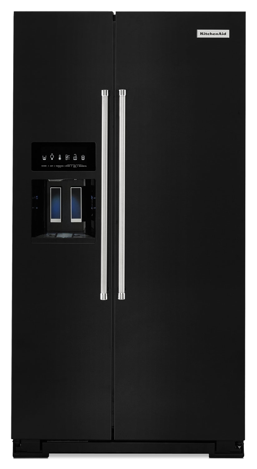 KitchenAid 24.8 Cu. Ft. Standard Depth Side-by-Side Refrigerator ...