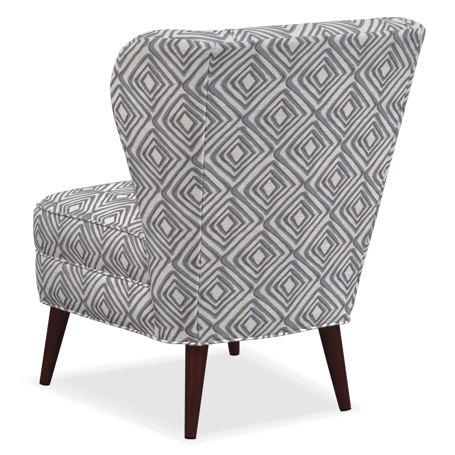 Jules Accent Chair Gray Print Value City Furniture