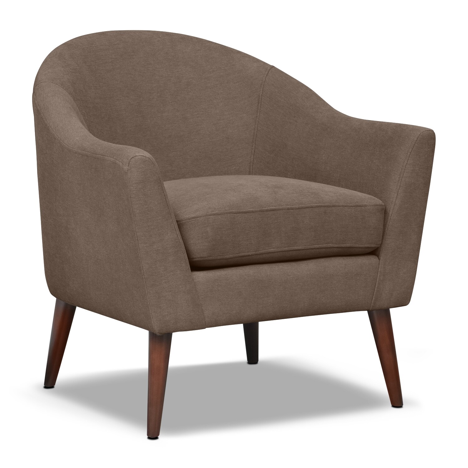 Rosa Accent Chair - Mocha | Value City Furniture