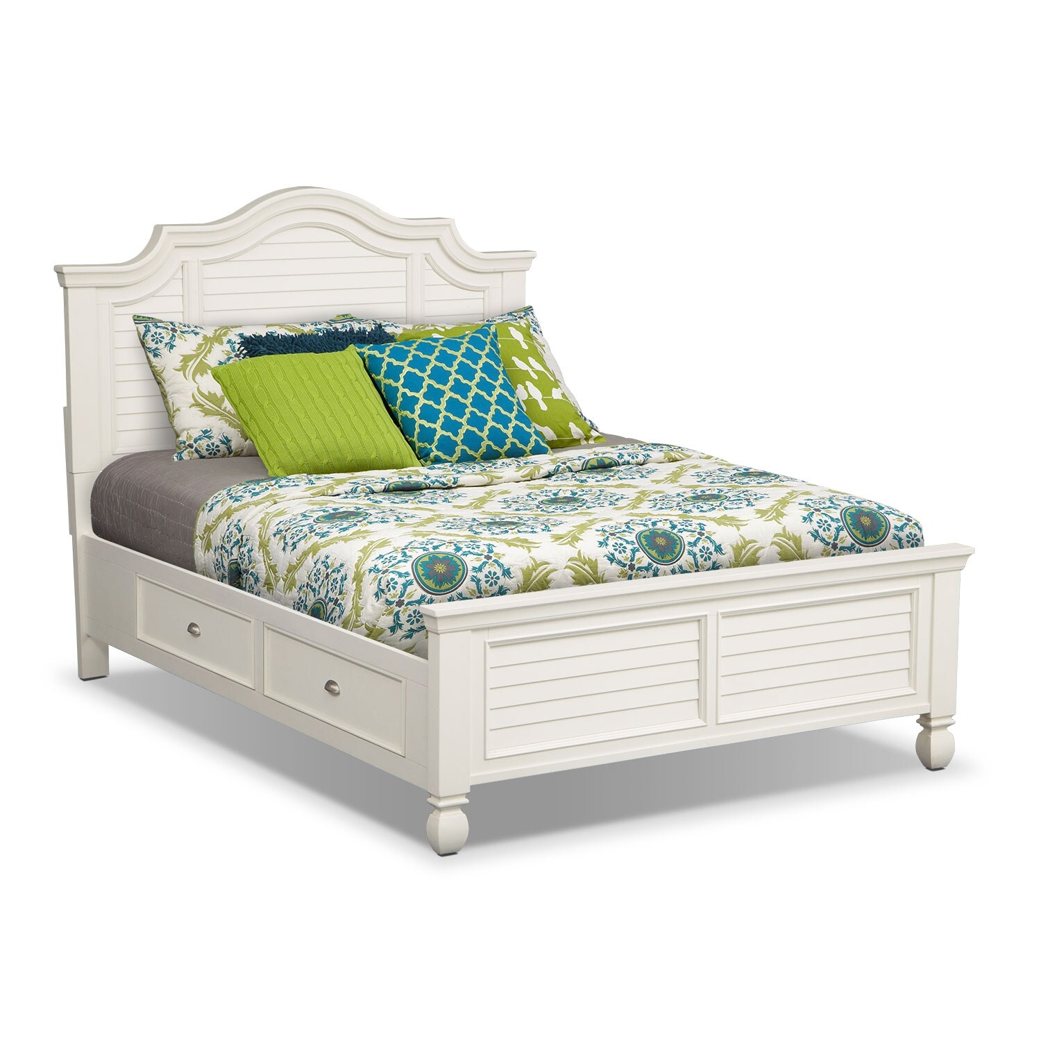 Plantation Cove King Storage Bed - White | American ...