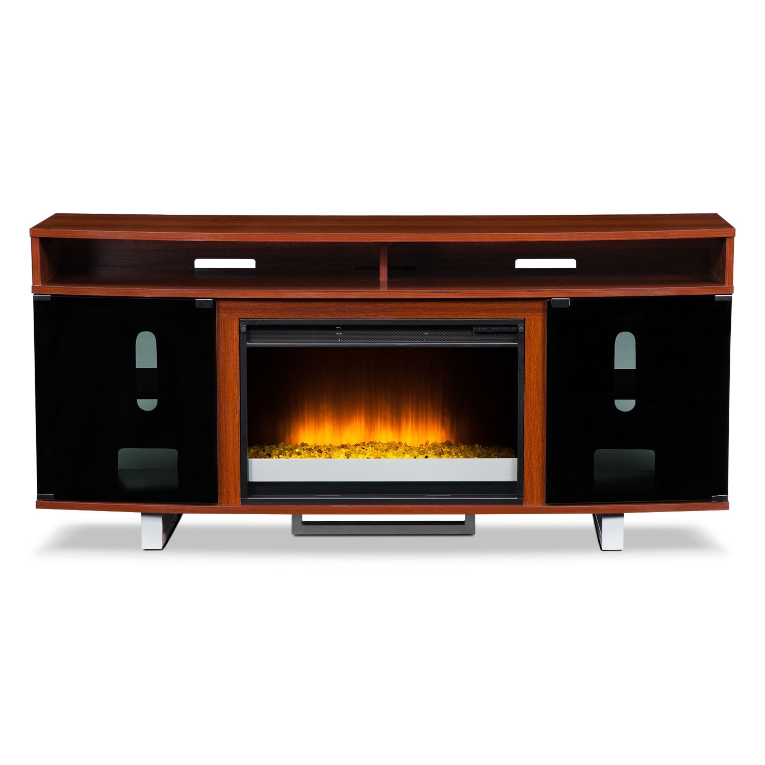 tv stands with fireplace