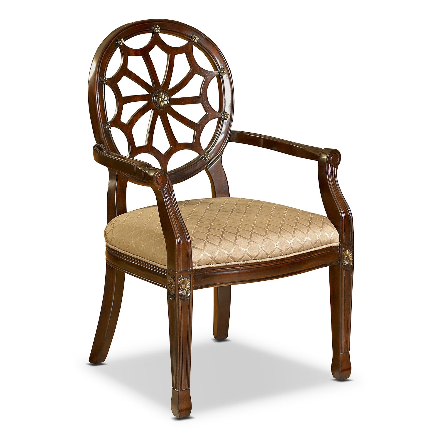 Vicola Accent Chair - Mahogany | American Signature Furniture