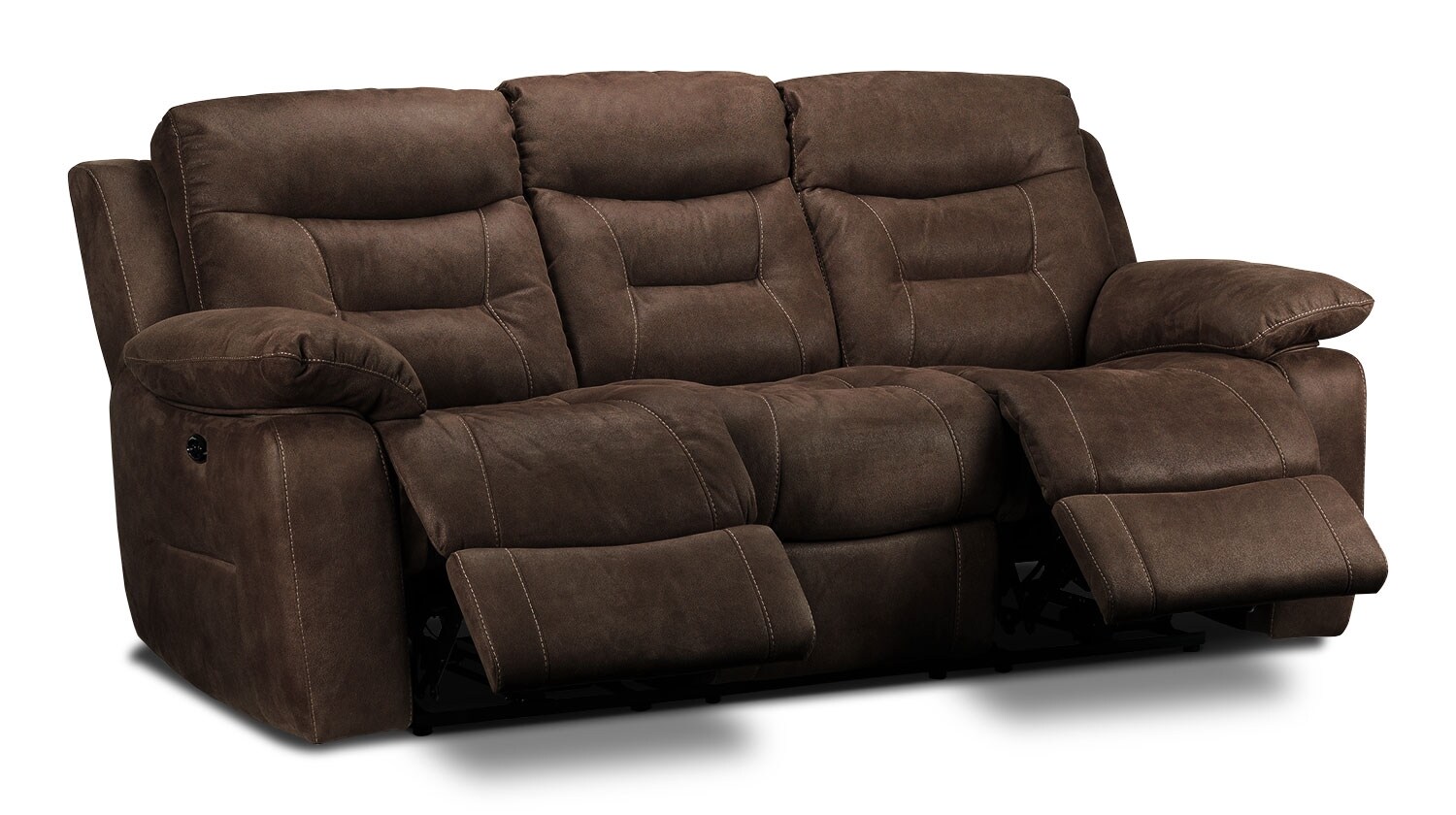 Collins Power Reclining  Sofa  Walnut Leon s