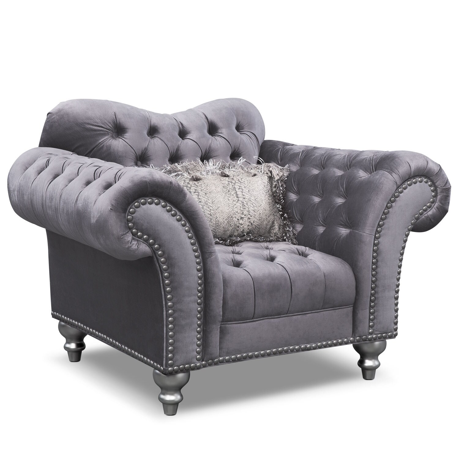 The Brittney Living Room Collection - Gray | American Signature Furniture