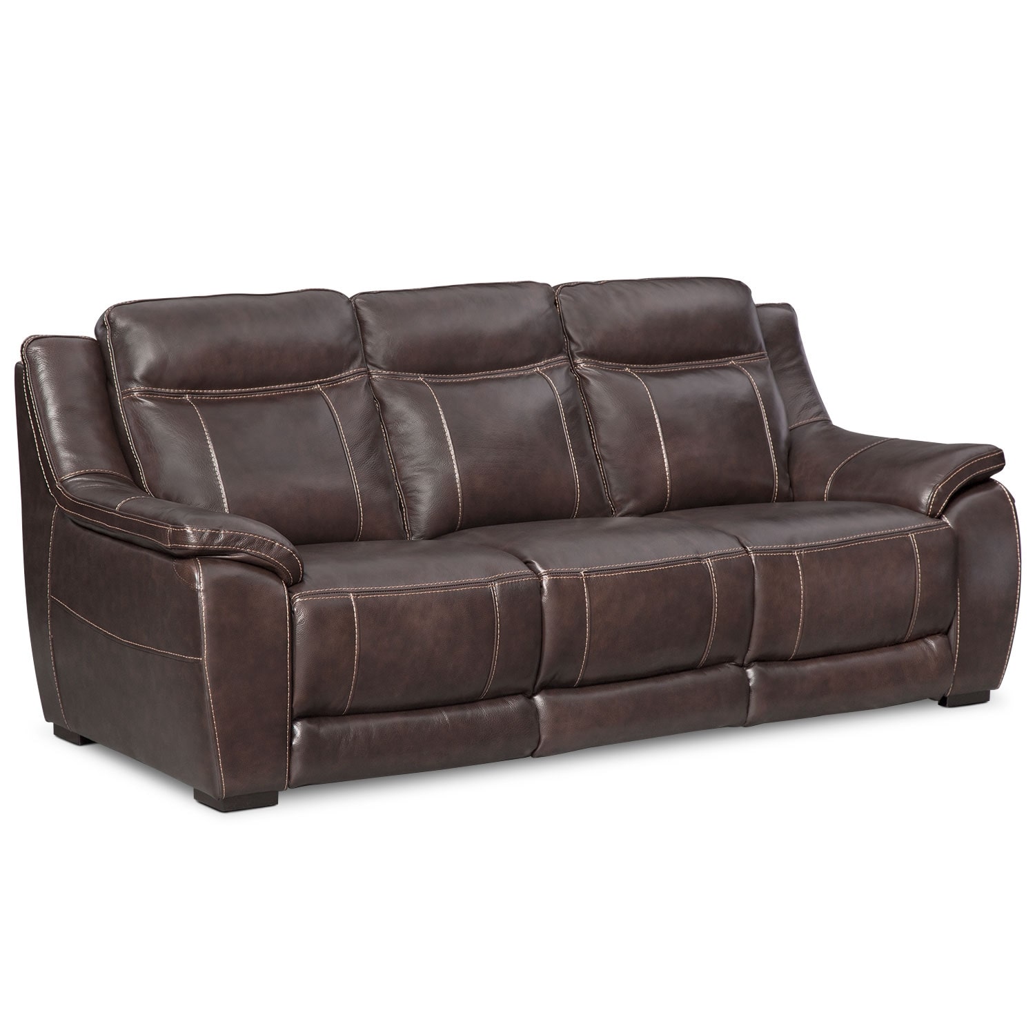 lido sofa and loveseat set  brown  american signature