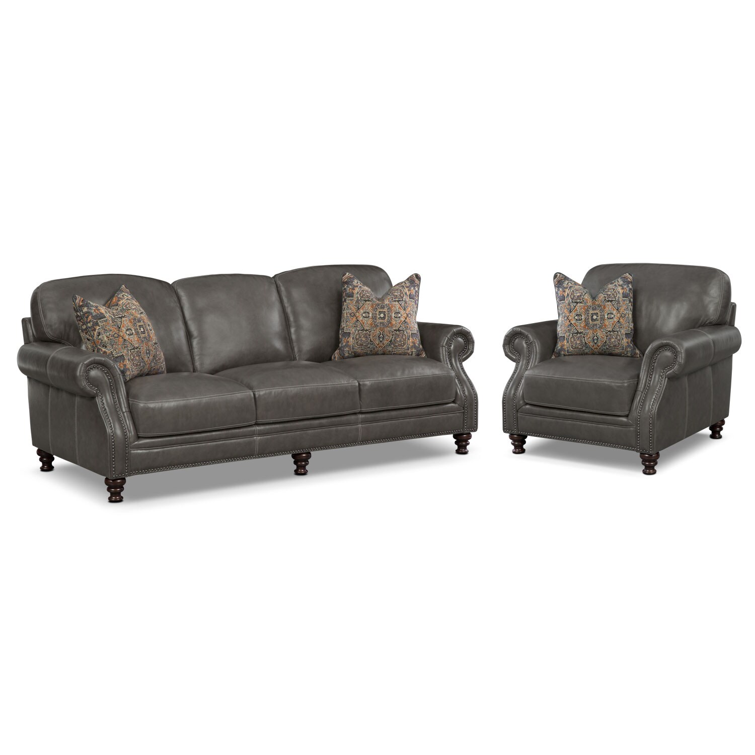 Carrington Charcoal Sofa Value City Furniture