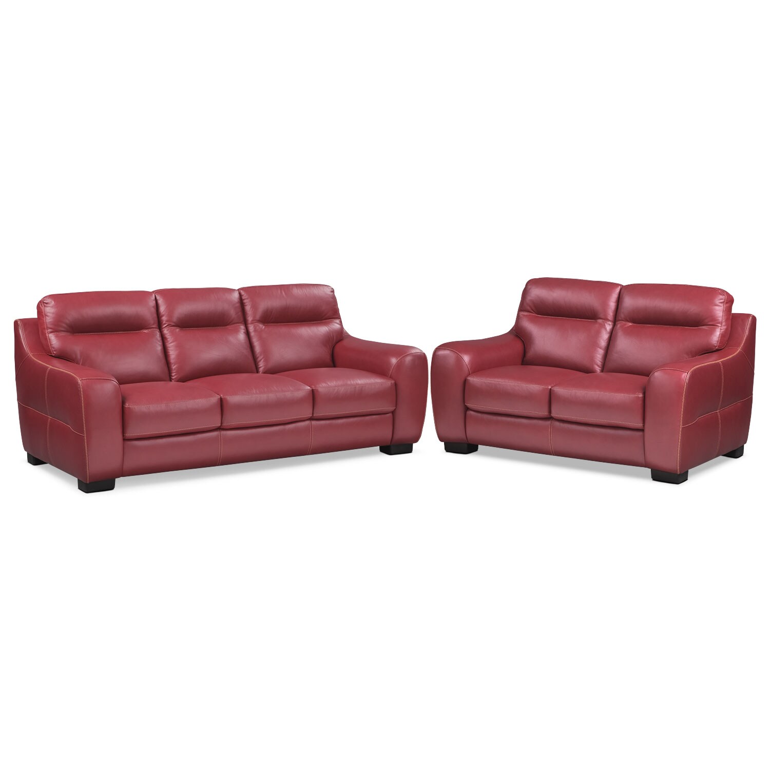 Rocco Red Loveseat Value City Furniture