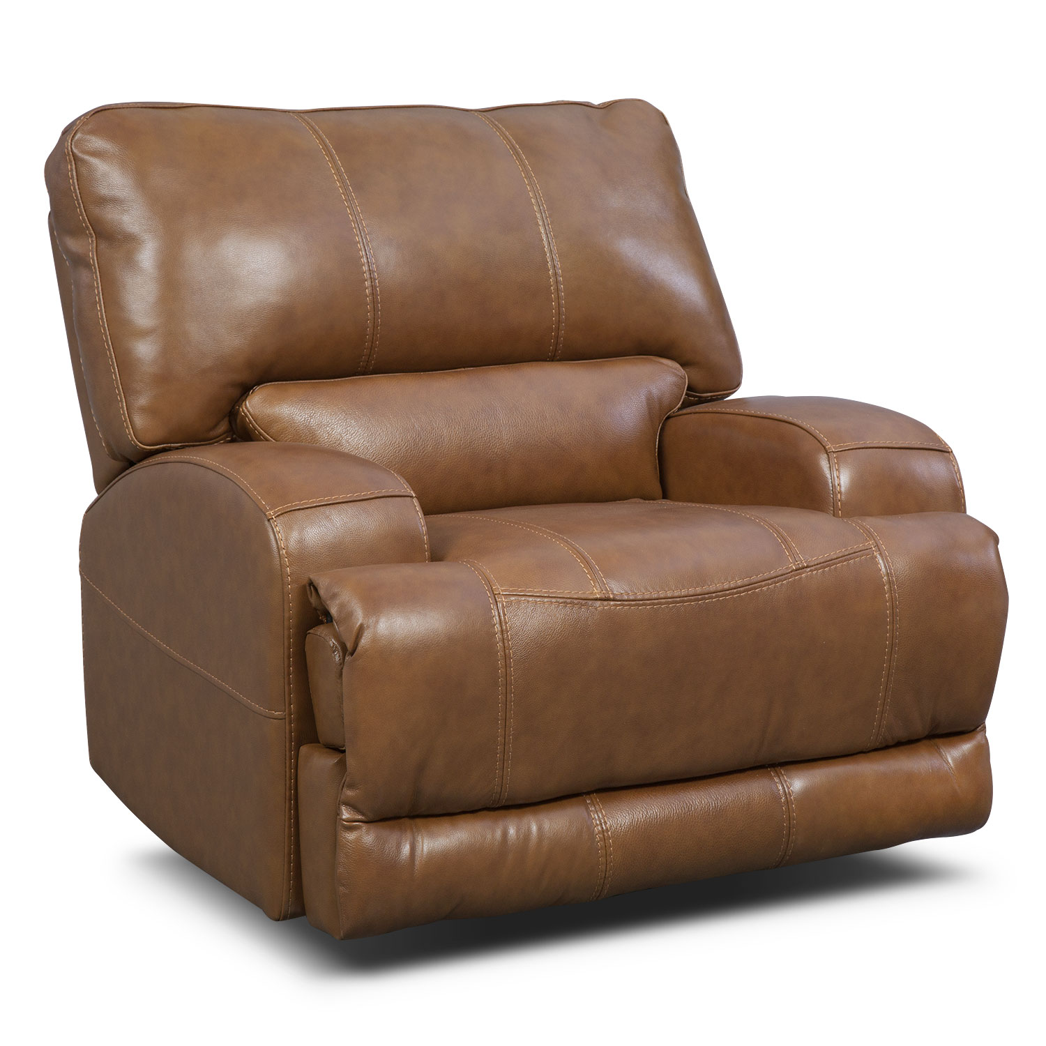 Barton Power Recliner - Camel | American Signature Furniture