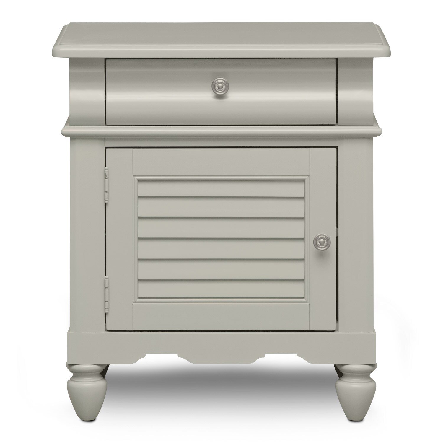 Seaside Nightstand Gray American Signature Furniture