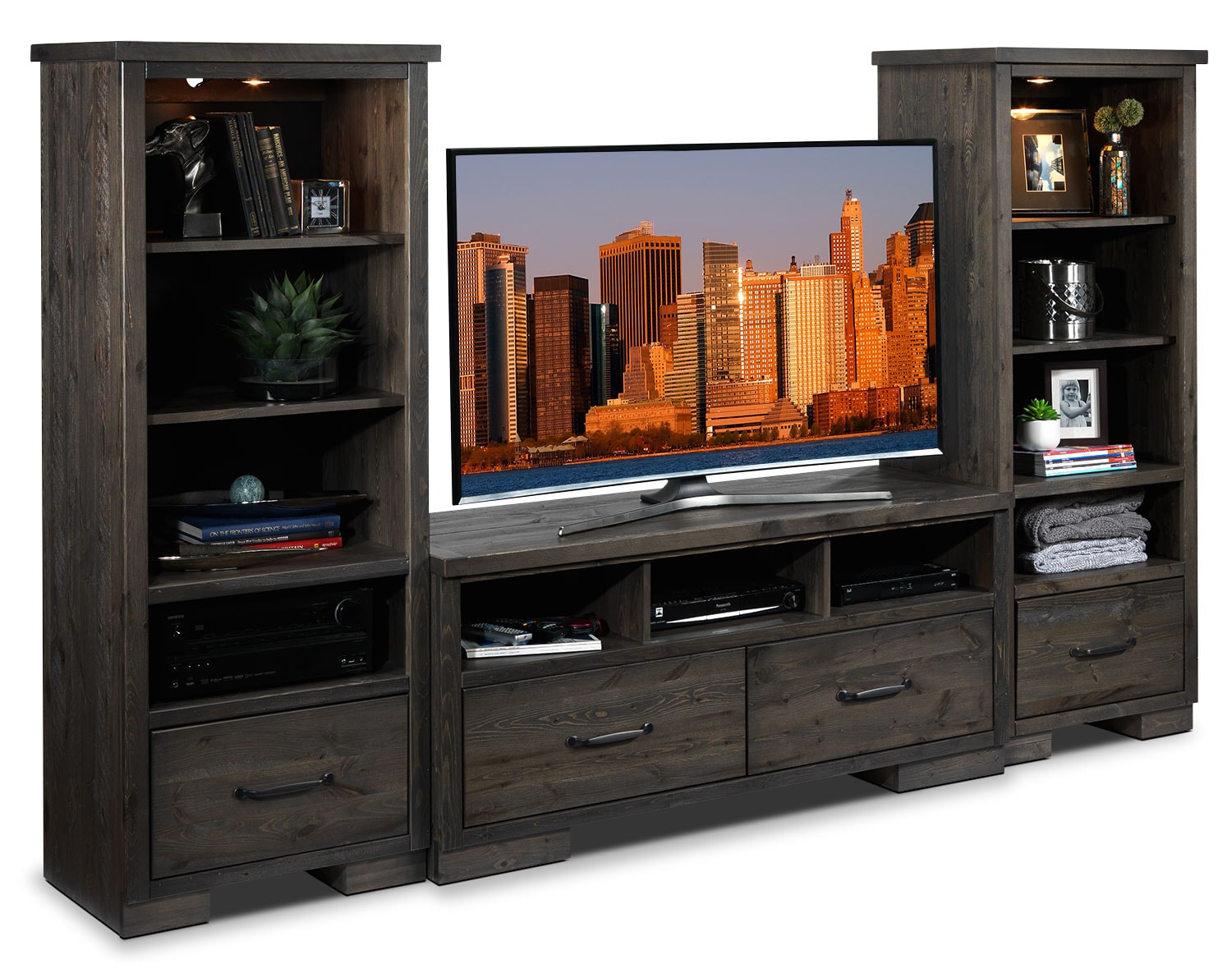 Hayden 3 Piece Entertainment  Wall  Unit  Leon s Hayden 3 Piece Entertainment  Wall  Unit  Leon s