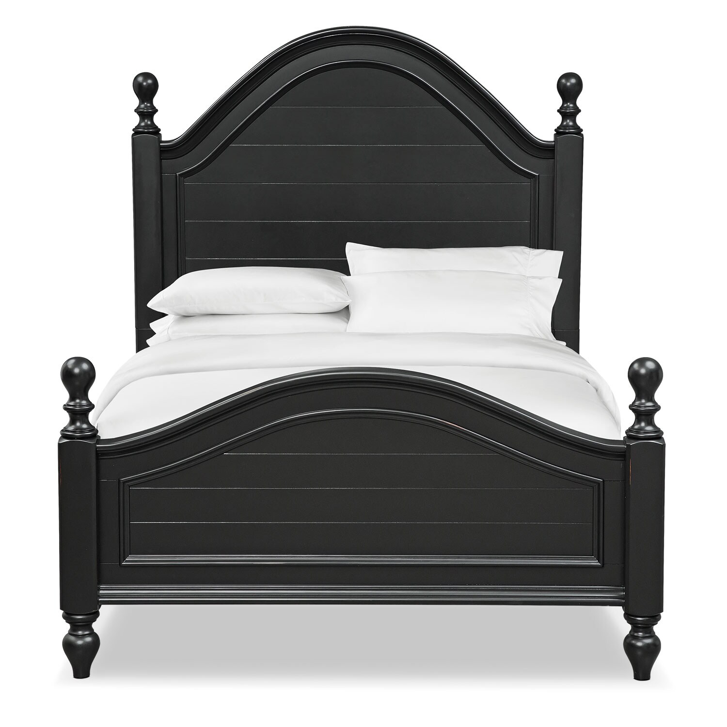 East Hampton King Bed Black Value City Furniture
