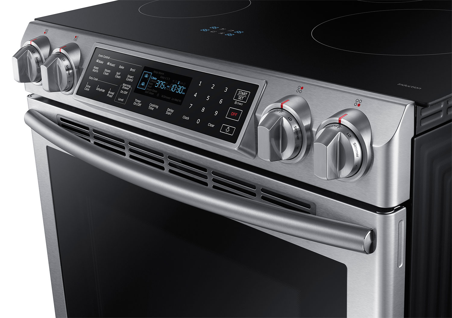 Samsung 5.8 Cu. Ft. SlideIn Induction Range NE58K9560WS/AC The Brick