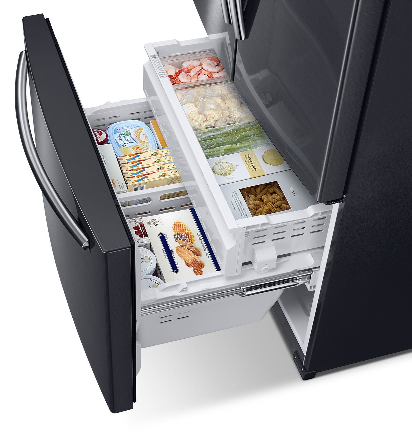 Samsung 26 Cu. Ft. French Door Refrigerator Black Stainless Steel