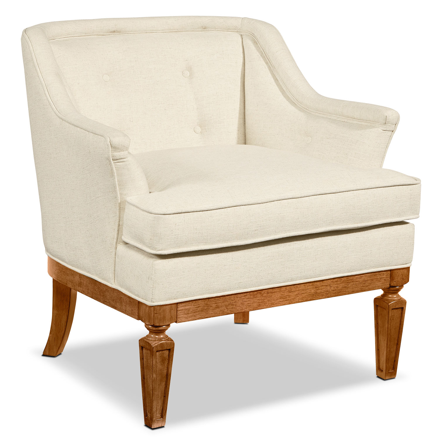 Cotillion Accent Chair  Ivory  Value City Furniture
